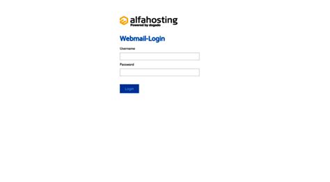 alfahosting mailserver
